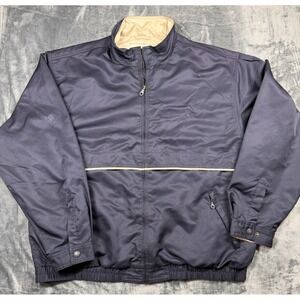 Cutter & Buck Mens XL 46 Navy Golf Windbreaker Jacket Full Zip Vented